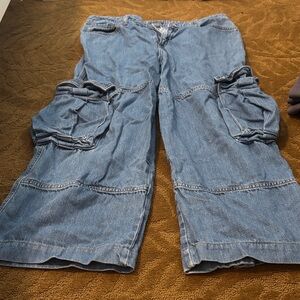 Wild Fable Blue Cargo Jeans